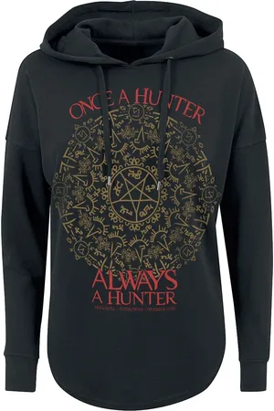 Supernatural Hættetrøje - Once A Hunter Always A Hunter - S till L - Damer