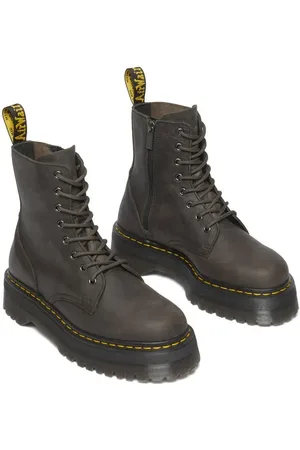 Dr. Martens Støvle - Jadon Charcoal Grey Burnished Waxy Pull Up Wp - EU37 till EU41 - Damer