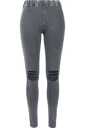 Urban classics Leggings - Ladies Slashed Knee Leggings - XS till XL - Damer