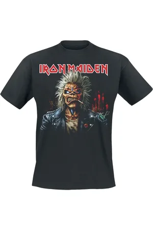 Iron Maiden T-shirt - Portrait Eddie Smoke - S till 4XL - Herrer