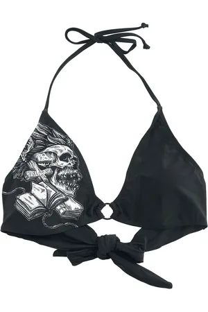 Rock Rebel Bikinitop - Bikini Top with Skull Print - S till XXL - Damer