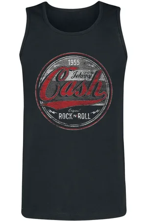 Johnny Cash Tanktop - Rock And Roll - S till 3XL - Herrer