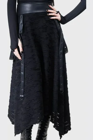 KIHILIST by KILLSTAR Mellemlang nederdel - Gloomara Skirt - S till 4XL - Damer