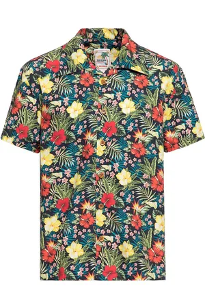 King kerosin Kortærmet skjorte - Tropical Hawaiian-style shirt - M till 4XL - Herrer