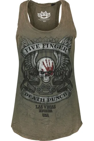 Five Finger Death Punch Top - Logo - S till XL - Damer
