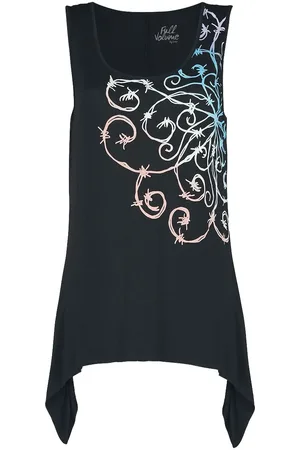 Full Volume Top - Top with Mandala Barbed Wire Print - S till 5XL - Damer