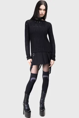 KIHILIST by KILLSTAR Striktrøje - Webelia Sweater - XS till XXL - Damer