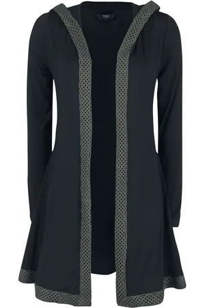 EMP Cardigan - Cardigan with Hood and Celtic-Knot Trim - S till 5XL - Damer
