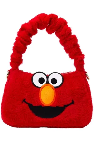 Sesamstraße Skuldertaske - Loungefly - Elmo Plush - Damer