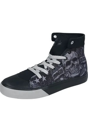 Rock Rebel Sneakers, høje - Old school cyber skull - EU37 till EU47 - Unisex