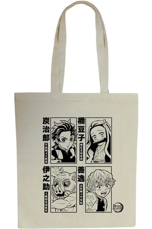 Demon Anime Stoftaske - Tanjiro, Nezuko, Zenitsu & Inosuke - Unisex