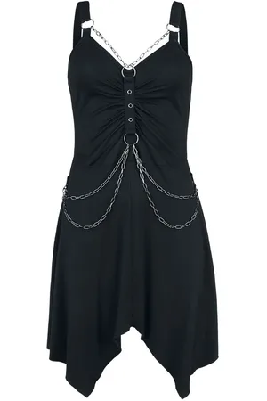 Gothicana Kort kjole - Short Dress With Chains - S till XXL - Damer