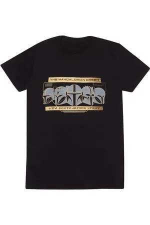 STAR WARS Disney Jersey - The Mandalorian - Row of Helmets - S till XL - Herrer