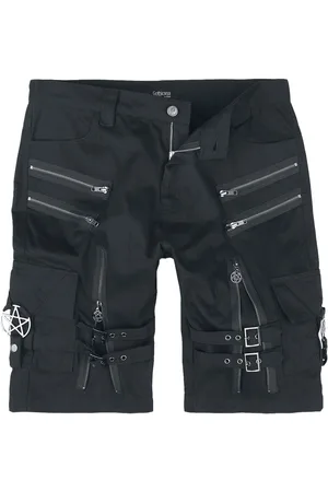 Gothicana Shorts - Shorts with straps, buckles and zip - S till XXL - Herrer
