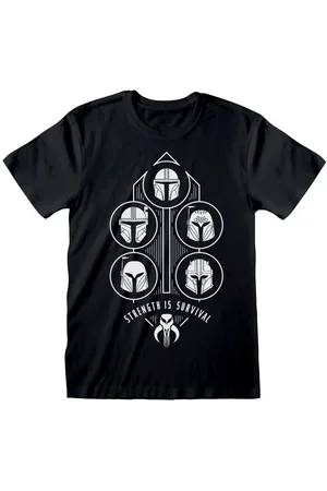 STAR WARS Disney T-shirt - The Mandalorian - Strength is Survival - S till XXL - Herrer