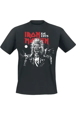 Iron Maiden T-shirt - Portrait Eddie Screaming Straight Logo - S till 4XL - Herrer