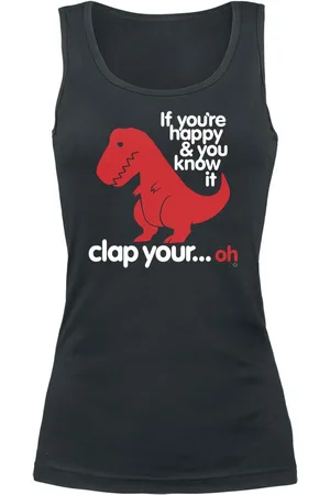 Goodie Two Sleeves Fun Top - Sad T-Rex - S till XXL - Damer
