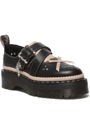 Dr. Martens Creepers - Kemsley Black+Powder Pink Nappa Lux+Ze You Velvet - EU36 till EU41 - Damer