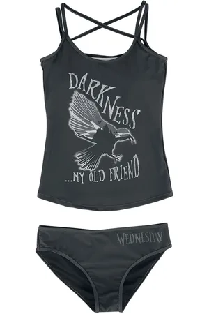 Wednesday Bikinisæt - Darkness... My old friend - S till 3XL - Damer