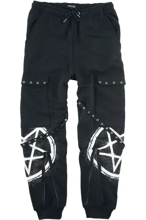 Gothicana Stofbukser - Joggers straps - S till 5XL - Herrer
