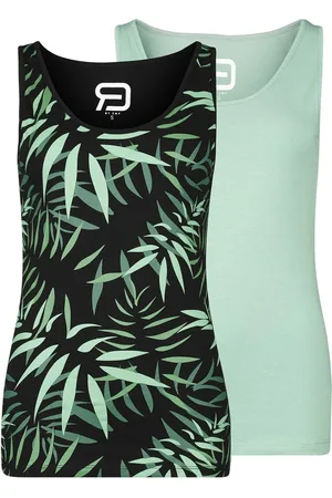 RED by EMP Top - Double Pack Tops with Botanical Print - S till XXL - Damer