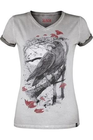 EMP T-shirt - T-shirt with Raven Print - XS till 5XL - Damer