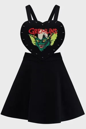 Killstar Kort kjole - Gremlins - Stripe Pinafore Dress - XS till 4XL - Damer