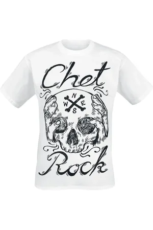 Chet Rock T-shirt - Skull White - M till XL - Herrer