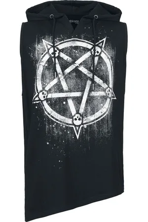 Gothicana Tanktop - Top med Pentagram og kranier - S till XXL - Herrer