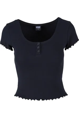 Urban classics T-shirt - Rib babylock tee - XS till 4XL - Damer