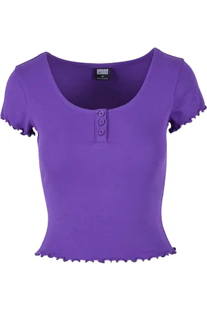 Urban classics T-shirt - Rib babylock tee - XS till 3XL - Damer