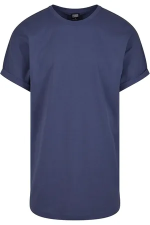 Urban classics T-shirt - Long Shaped Turnup Tee - S till 5XL - Herrer