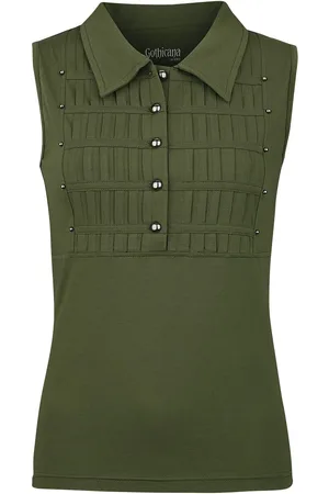 Gothicana Top - Military style top - M till L - Damer