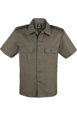 Brandit Kortærmet skjorte - 1/2 Sleeve US Shirt - M till 7XL - Herrer