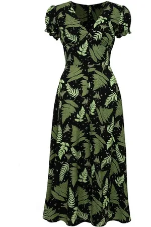Hell Bunny Lang kjole - Gaia Dress - XS till XXL - Damer