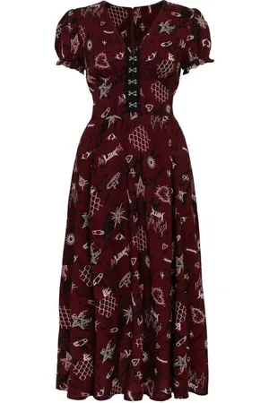 Hell Bunny Lang kjole - Doomed Dress - XS till 4XL - Damer