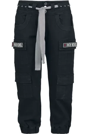 Rock Rebel Stofbukser - Studs and patches - 28 till 29 - Damer