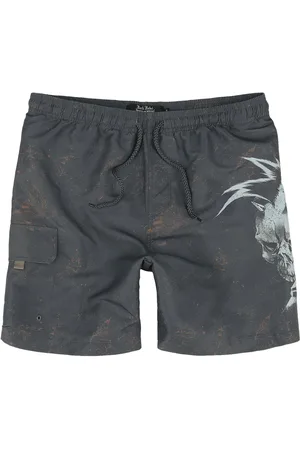 Rock Rebel Badeshorts - Rock Skull Swim Shorts - S till XXL - Herrer