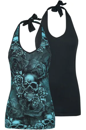 EMP Halternecks - Double-Pack Halterneck Tops - S till 3XL - Damer