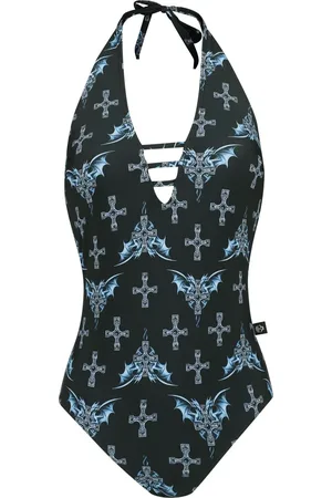 Gothicana Badedragt - Gothicana X Anne Stokes - Badedragt - S till XXL - Damer