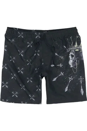 Rock Rebel Badeshorts - Skull king and sword - S till XXL - Herrer