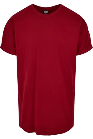 Urban classics T-shirt - Long Shaped Turnup Tee - S till 5XL - Herrer