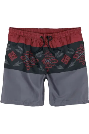 EMP Badeshorts - Tricolor Swim Shorts with Arrow Print - S till XXL - Herrer