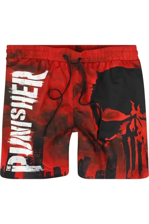 The Punisher Disney Badeshorts - Skull - Red Desaster - S till XXL - Herrer