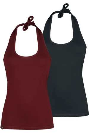 RED by EMP Halternecks - Halterneck Top Double-Pack - S till 5XL - Damer