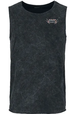 EMP Top - Vest top with band-shirt-look print - S till L - Herrer