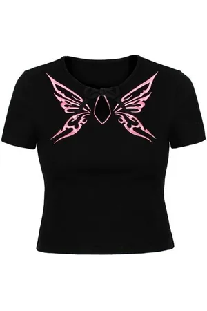 Hell Bunny T-shirt - Kocho Top - XS till XL - Damer