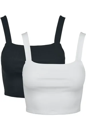 Urban classics Top - Ladies Cropped Top Double Pack - XS till XL - Damer