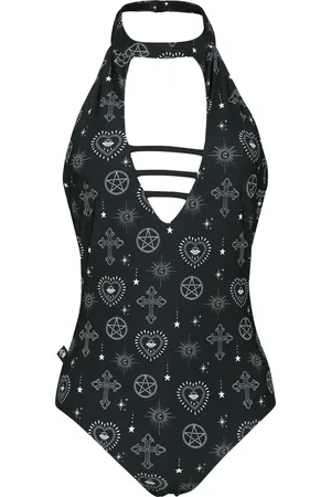 Gothicana Badedragt - Mystical Symbols - S till XXL - Damer