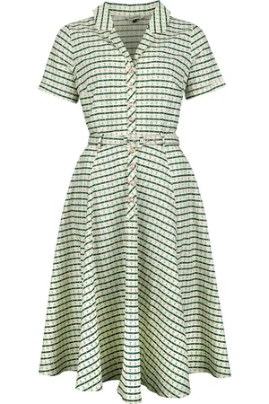 Banned Retro Mellemlang kjole - Bella Anchor Ahead Dress - XS till 4XL - Damer